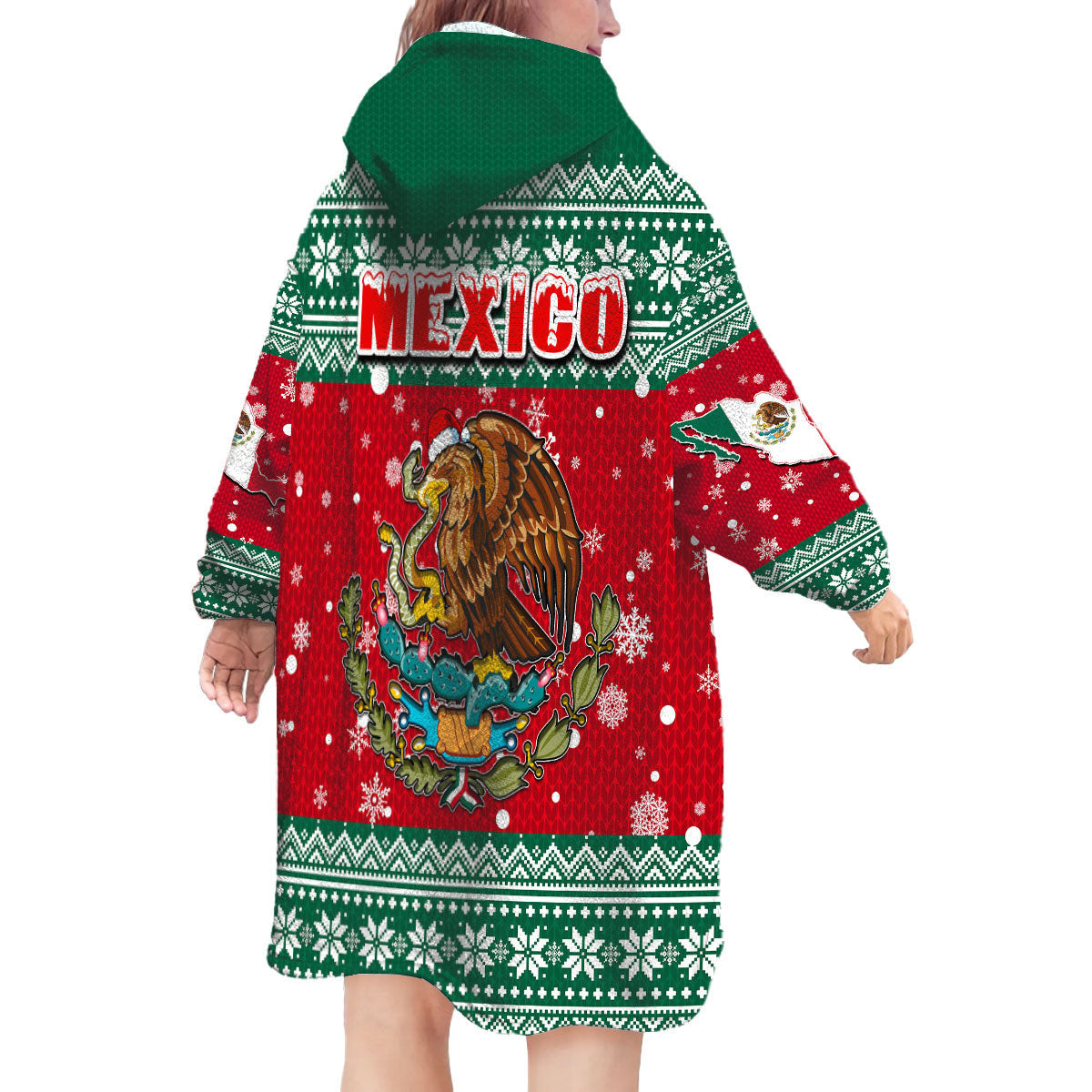 Mexico Christmas Pattern Snug Hoodie