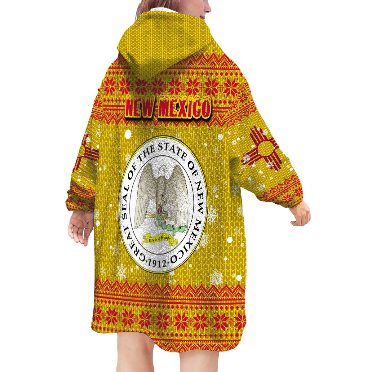 New Mexico Christmas Pattern Snug Hoodie