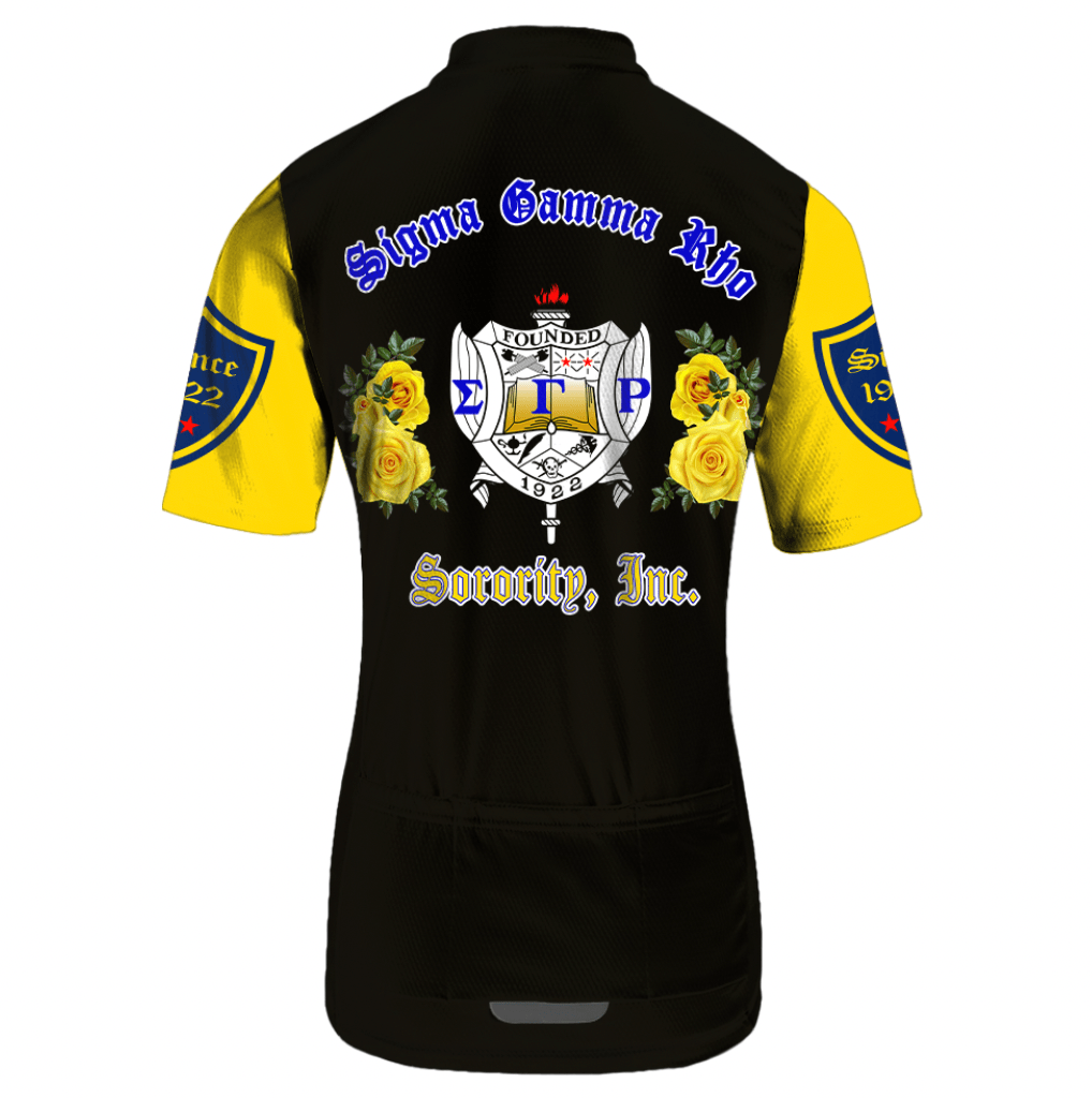 Sorority Jersey - Sigma Gamma Rho Women's Raglan Cycling Jersey Rose