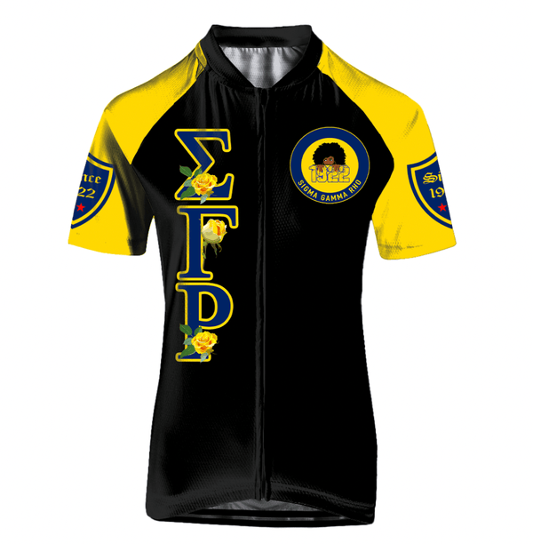 Sorority Jersey - Sigma Gamma Rho Women's Raglan Cycling Jersey Rose