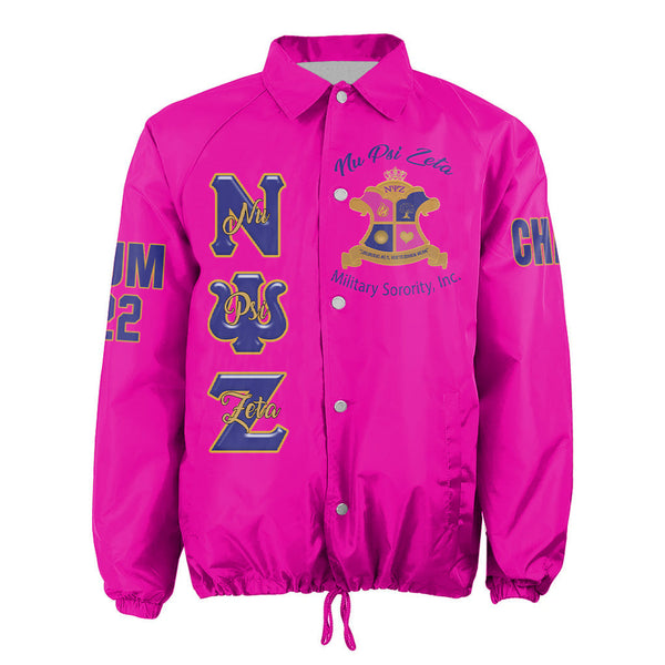 Nu Psi Zeta Pink Crossing Jacket Original Style