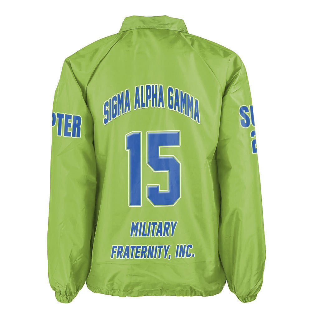 Sigma Alpha Gamma Green Crossing Jacket Original Style