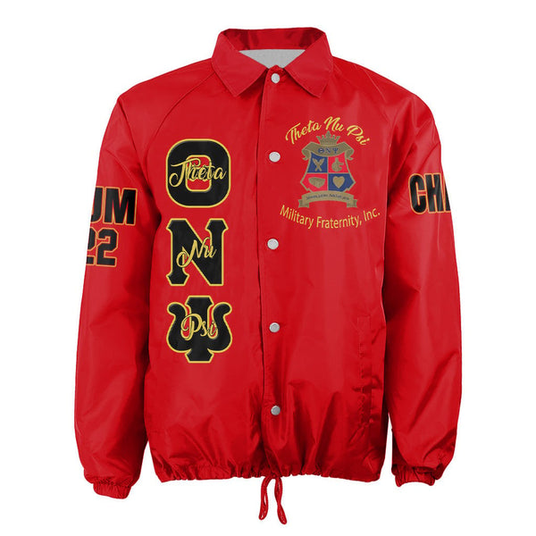 Theta Nu Psi Red Crossing Jacket Original Style