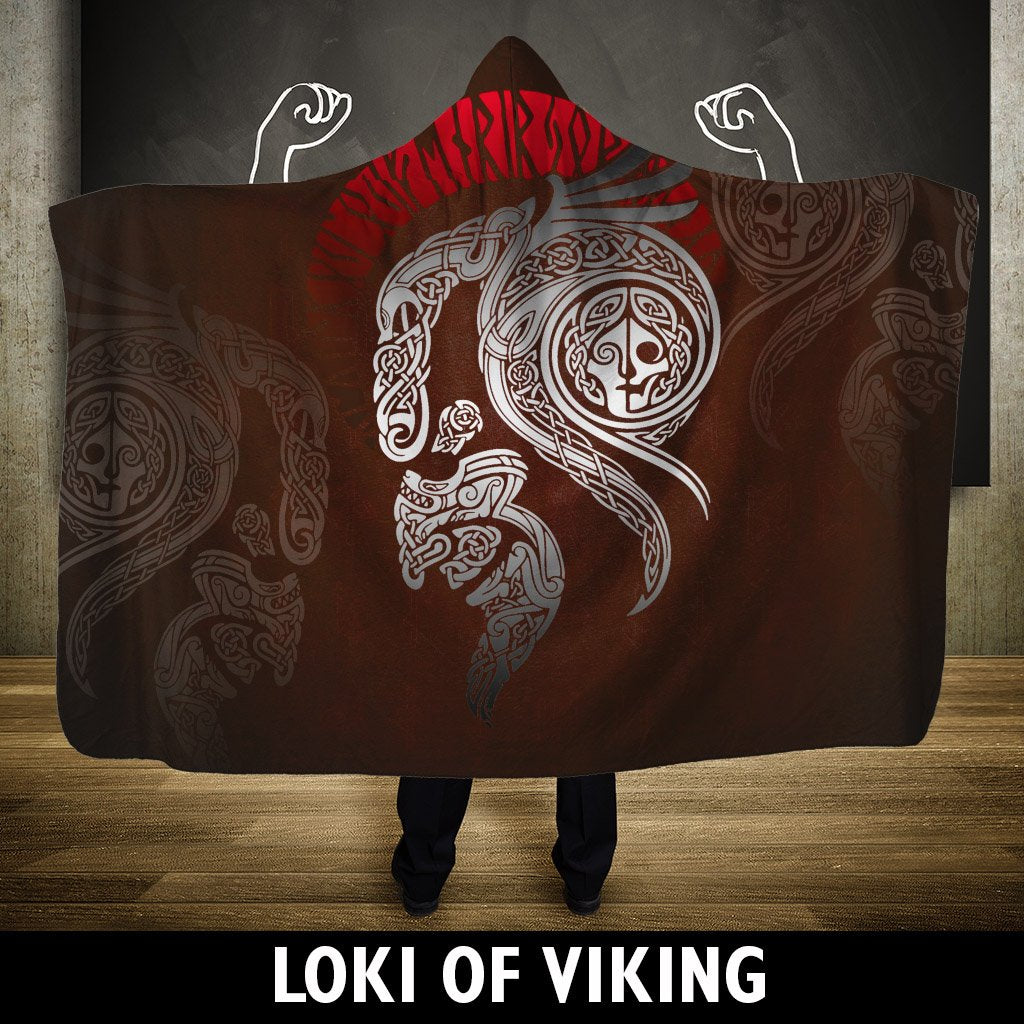 Viking Hooded Blanket Loki Of 