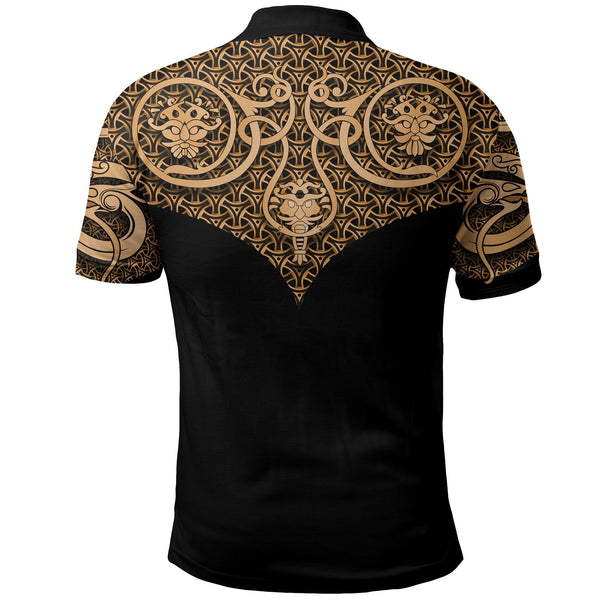 Viking Polo Shirt Best Viking Tattoo Gold