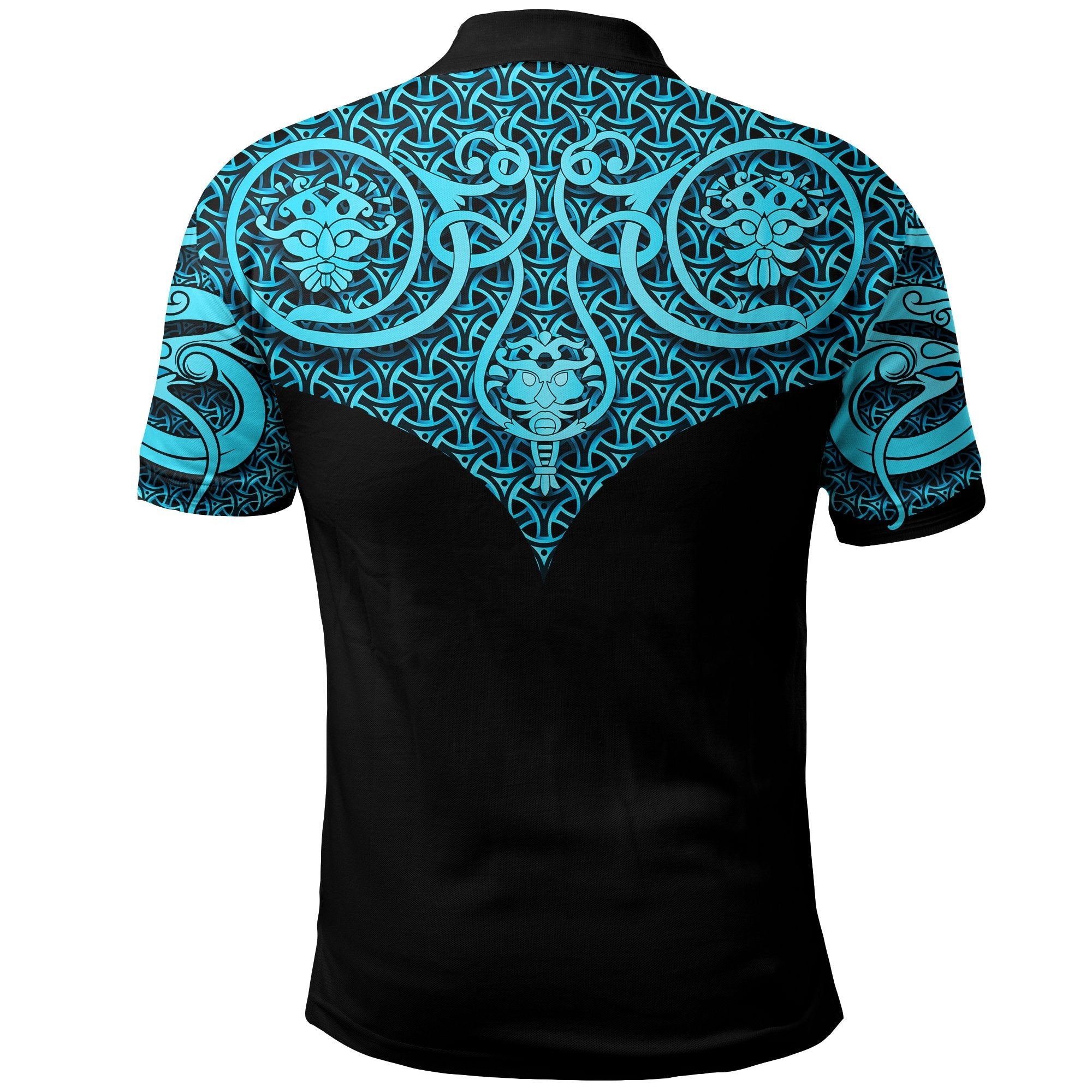 Viking Polo Shirt Best Viking Tattoo Blue