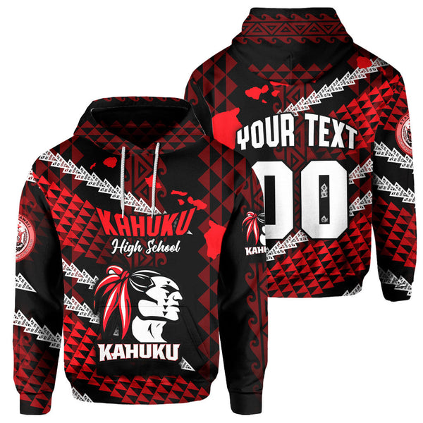 Hawaii Kahuku High & Intermediate School Custom Hoodie Map Style