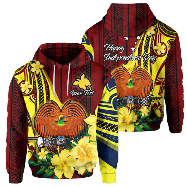 Custom Papua New Guinea Hoodie Polynesian PNG Bird Independence Day - LH1