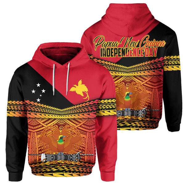 Papua New Guinea Independence Day Hoodie PNG Emblem Style