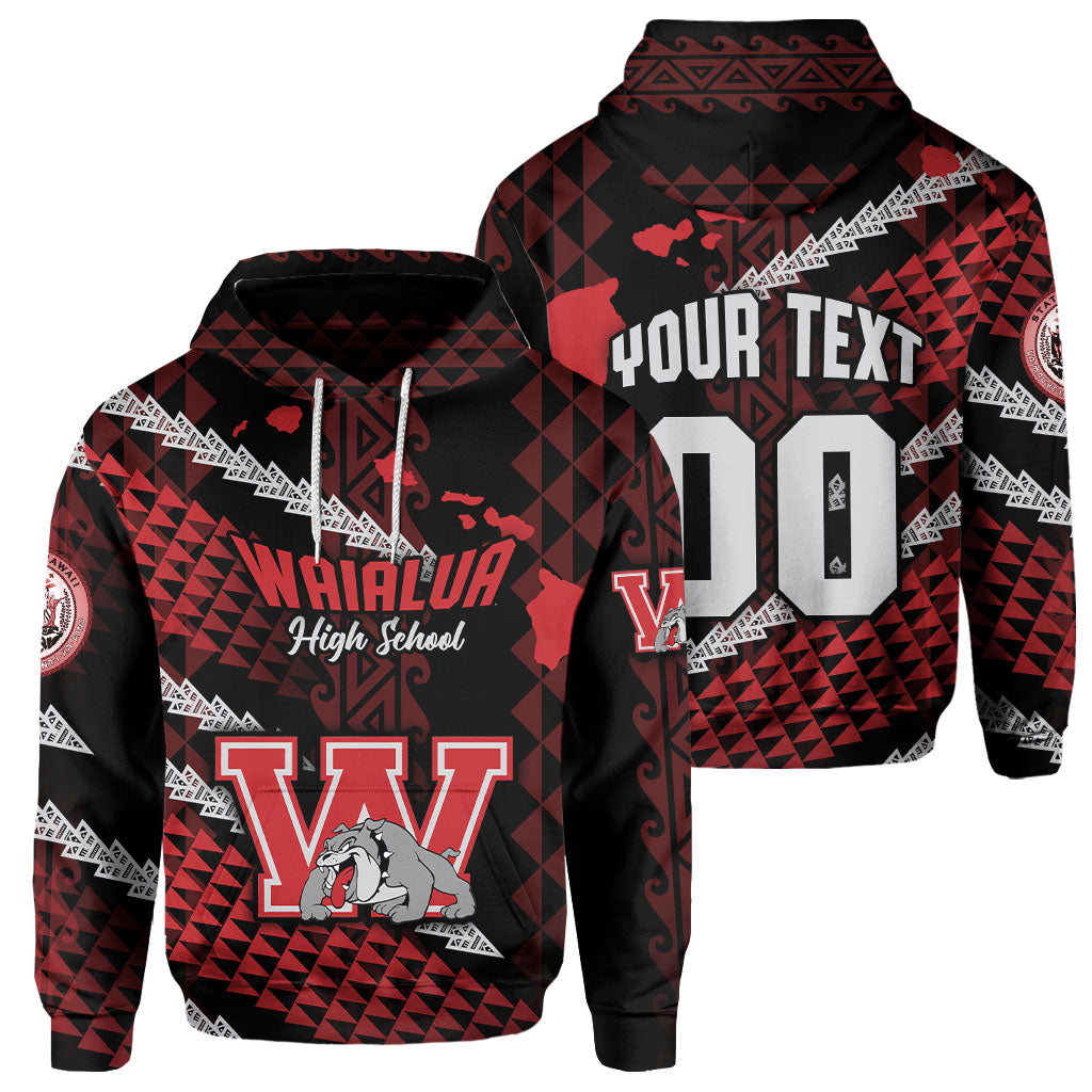 Hawaii Waialua High & Intermediate School Custom Hoodie Map Style