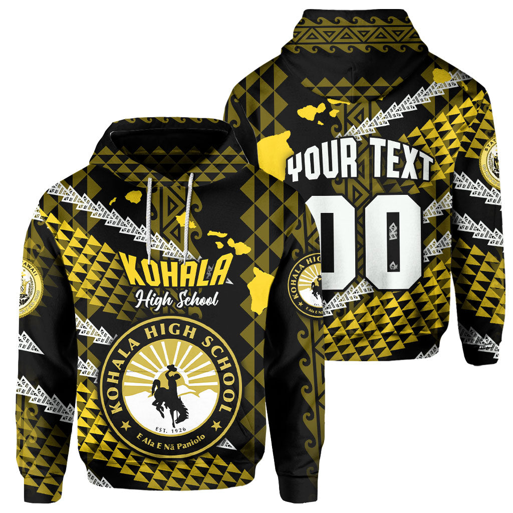 Hawaii Kohala High School Custom Hoodie Map Style