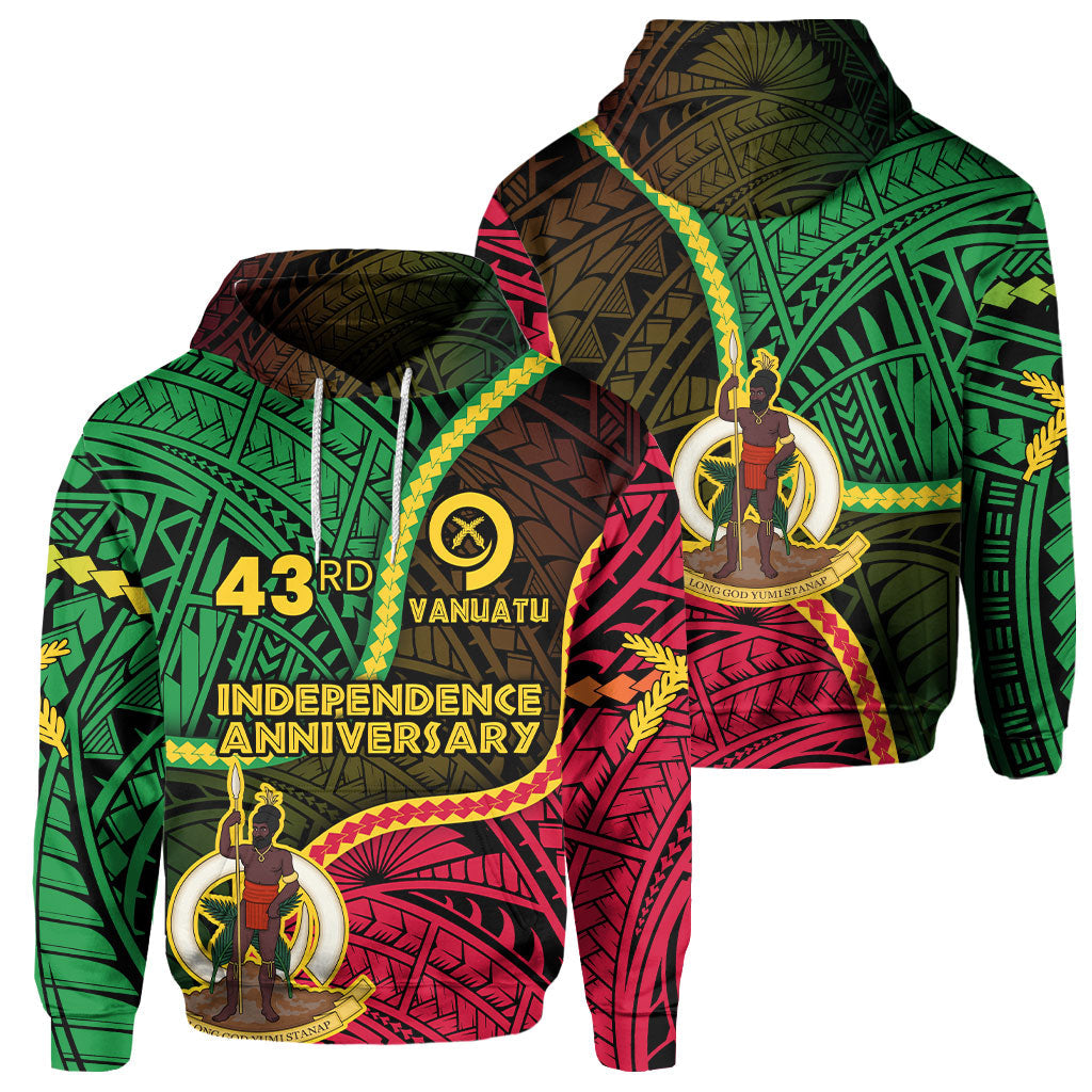 Vanuatu Hoodie Independence Day 43rd Anniversary Style