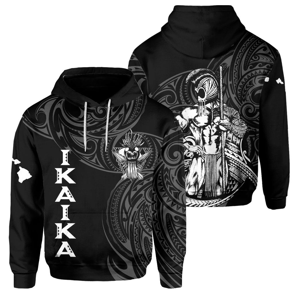 Hawaii Ikaika Warrior Hoodie Polynesian Style