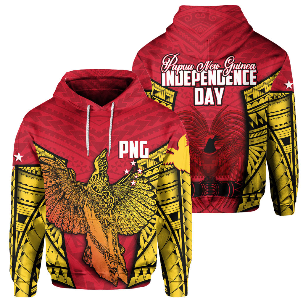 Papua New Guinea Independence Day Hoodie Raggiana Bird of Paradise Style