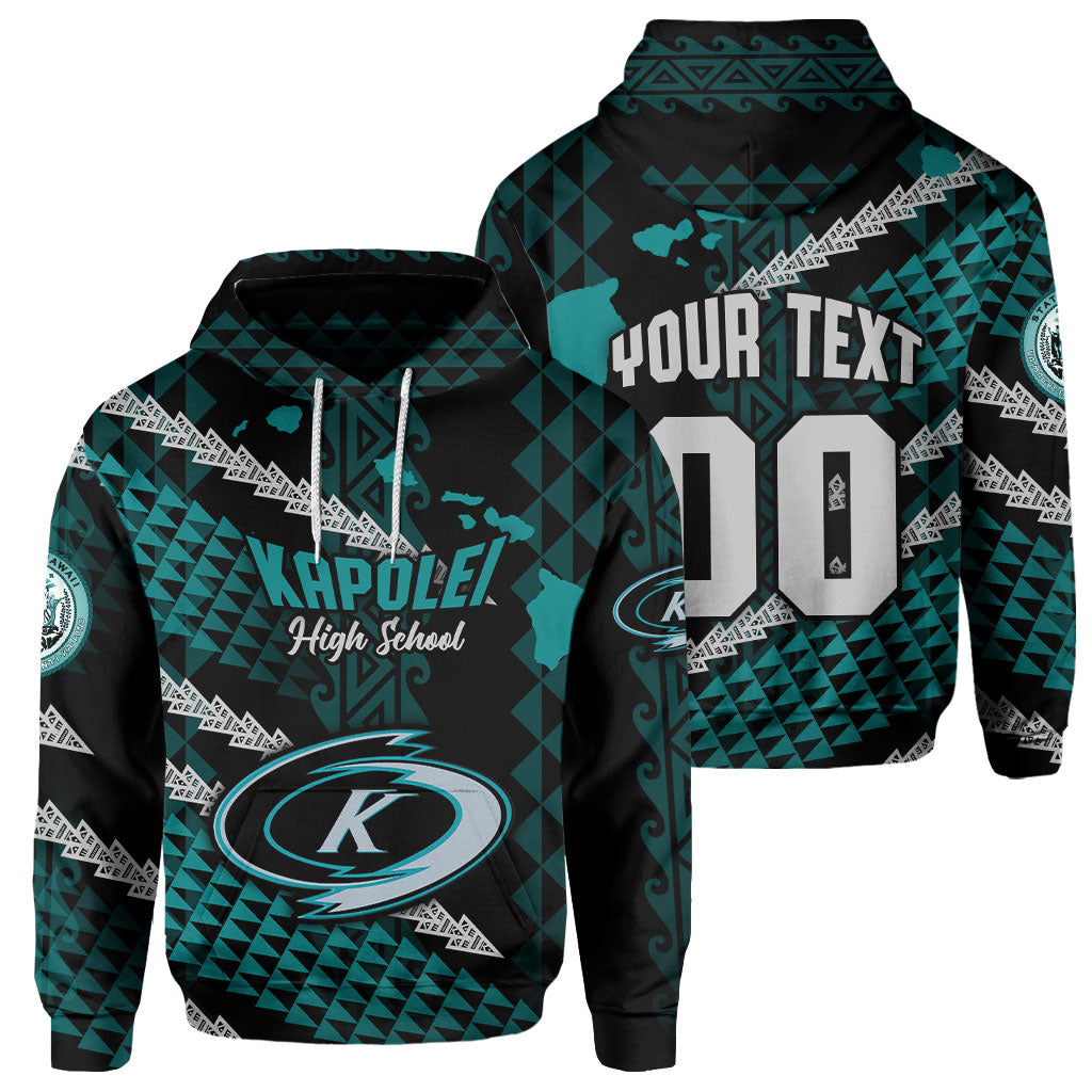 Hawaii Kapolei High School Custom Hoodie Map Style