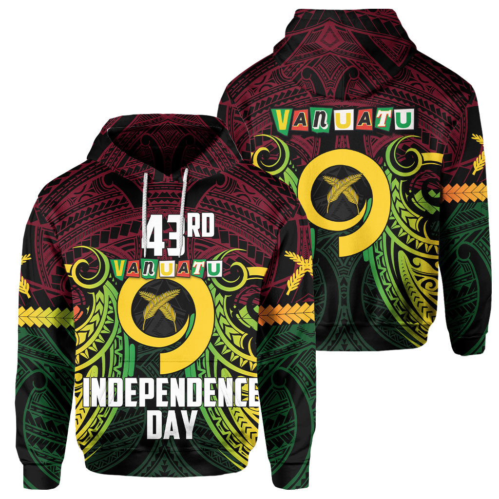 Vanuatu Hoodie Independence Day 43rd Anniversary Style 2