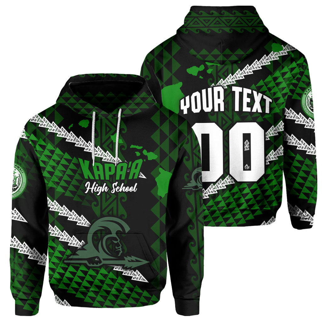 Hawaii Kapaa High School Custom Hoodie Map Style