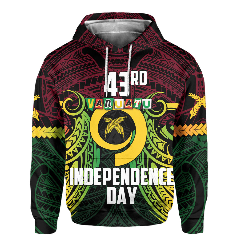 Vanuatu Hoodie Independence Day 43rd Anniversary Style 2