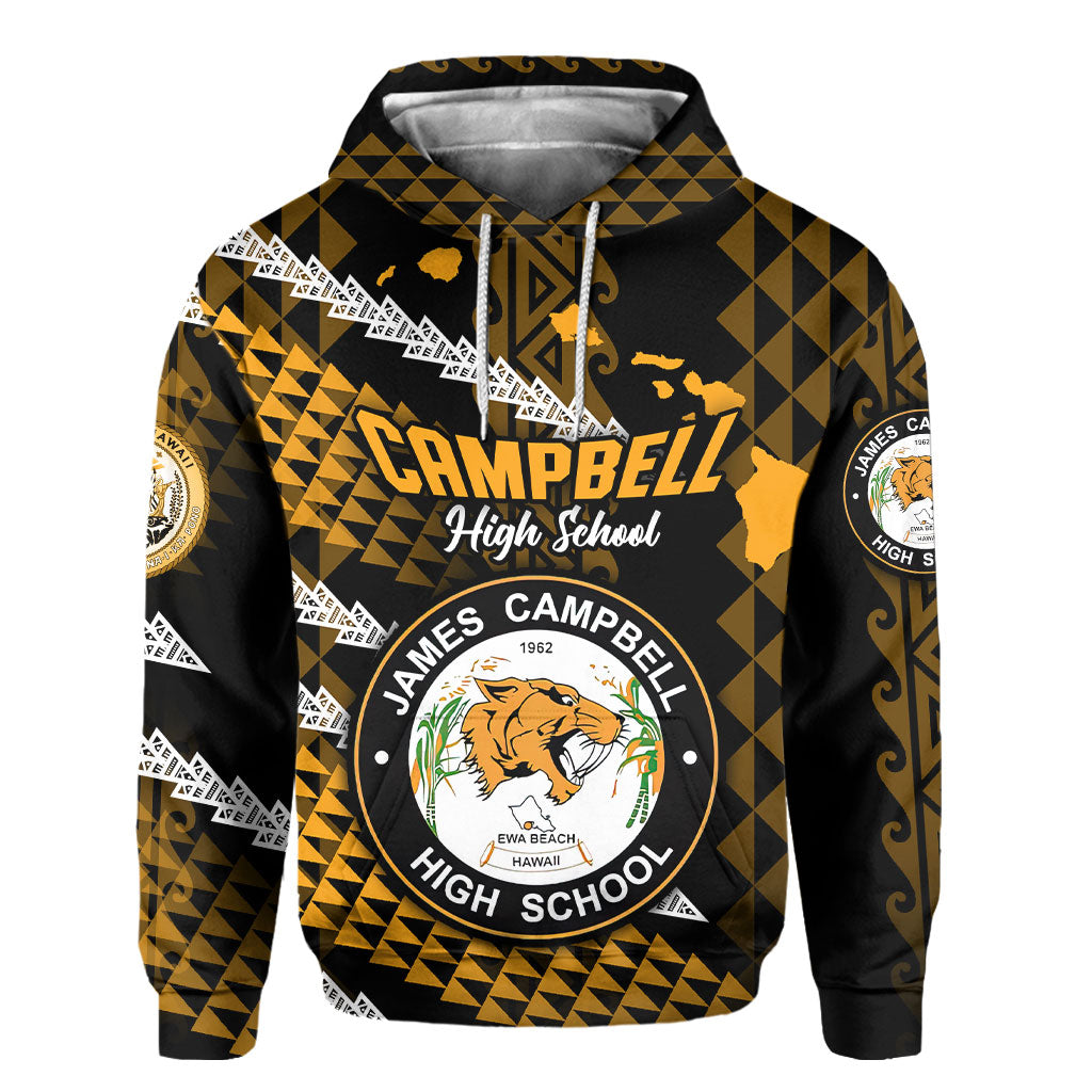 Hawaii James Campbell High School Custom Hoodie Map Style