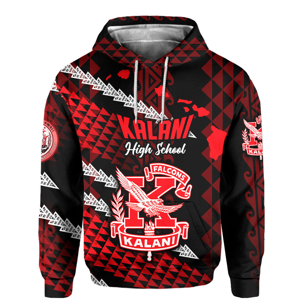 Hawaii Kalani High School Custom Hoodie Map Style