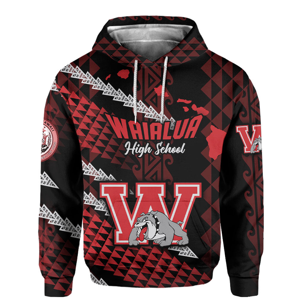 Hawaii Waialua High & Intermediate School Custom Hoodie Map Style