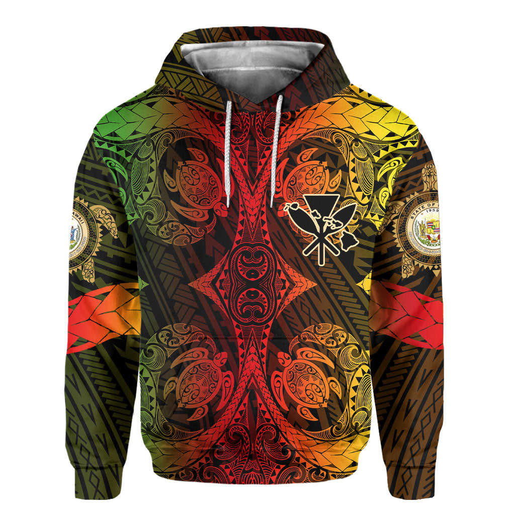 Kanaka Maoli Hawaii Hoodie Reggae Style