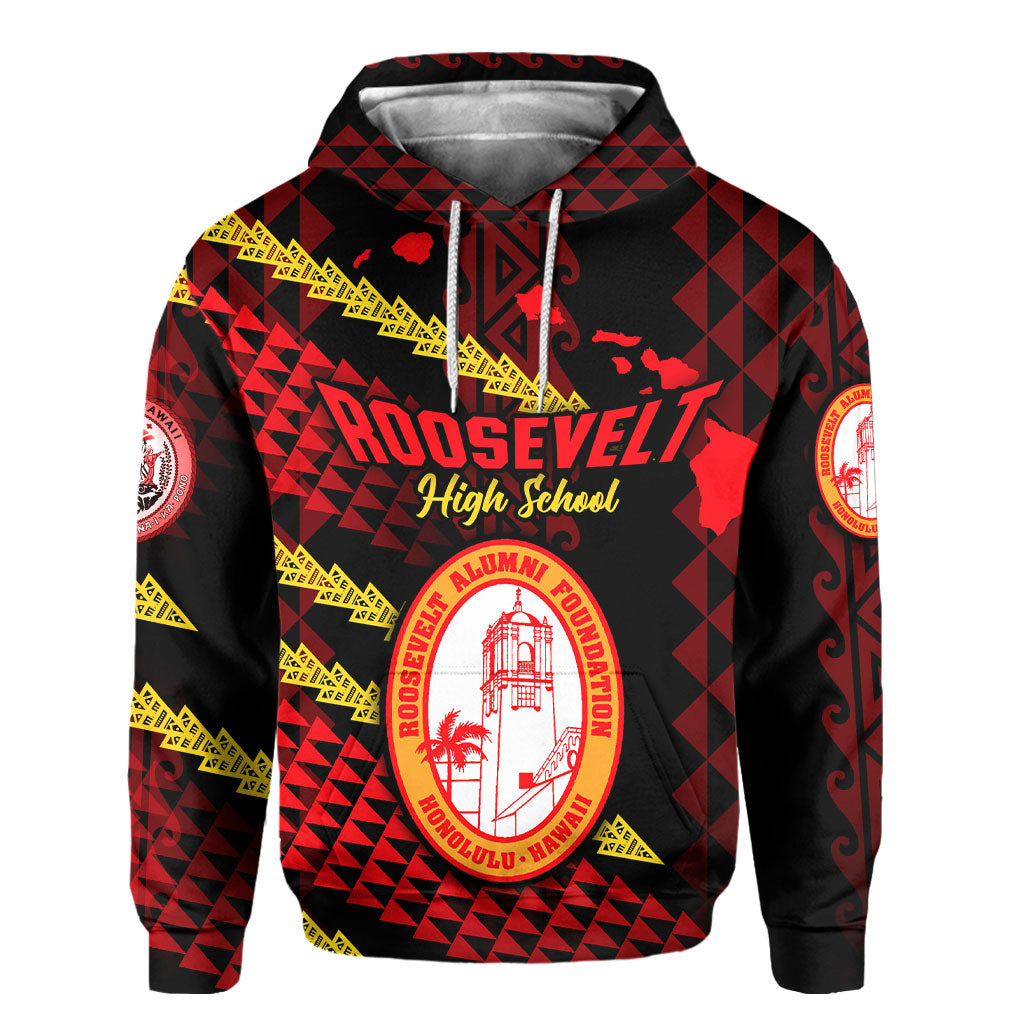 Hawaii Roosevelt High School Custom Hoodie Map Style