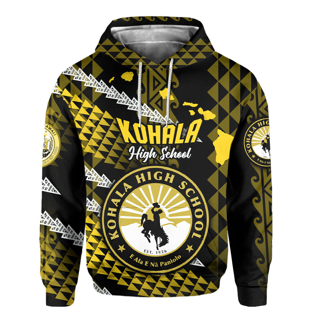 Hawaii Kohala High School Custom Hoodie Map Style