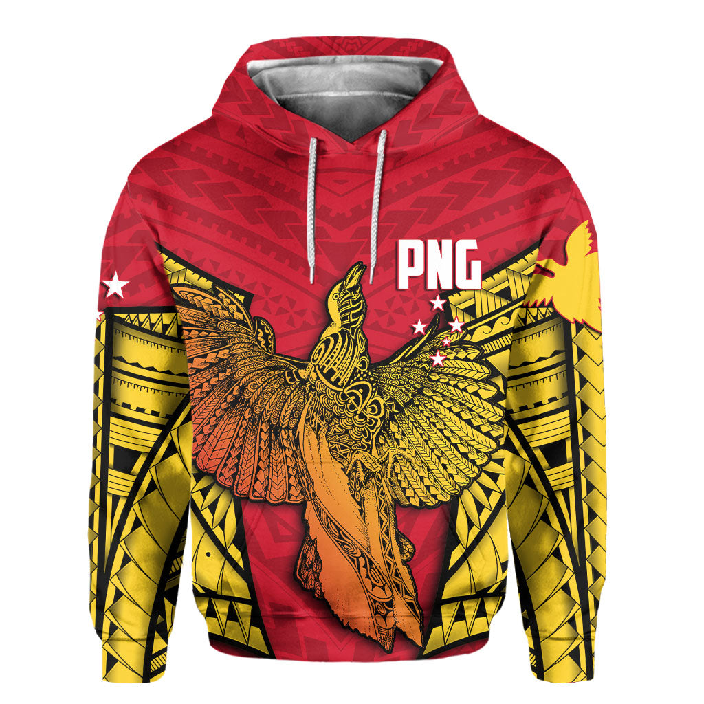 Papua New Guinea Independence Day Hoodie Raggiana Bird of Paradise Style