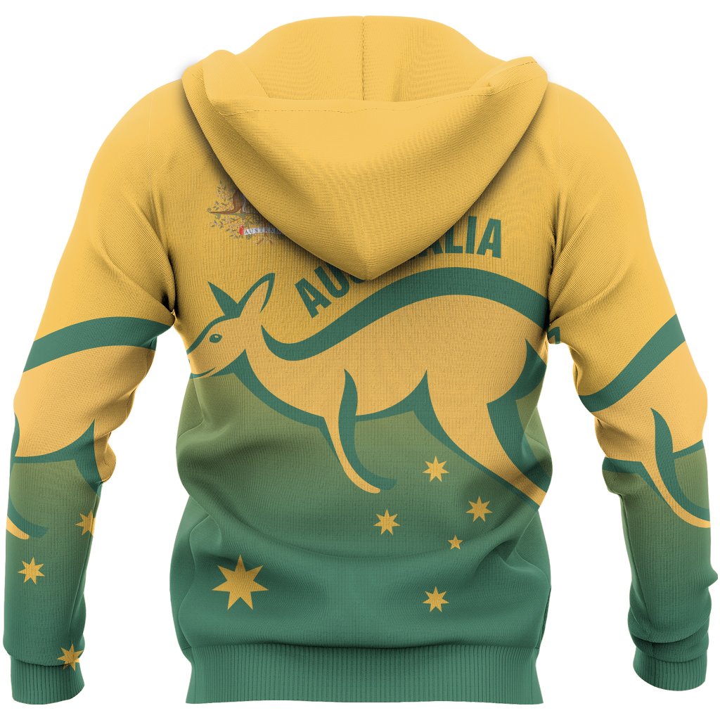 Zip Hoodie - Kangaroo Hoodie Australian Coat Of Arms Special Version Unisex