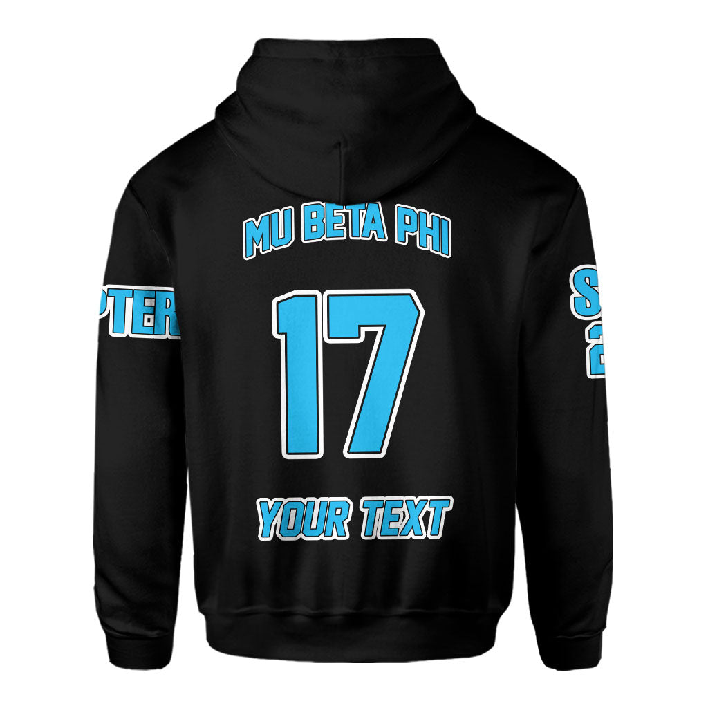 Fraternity Hoodie - Personalized Mu Beta Phi Hoodie Original Dark Style