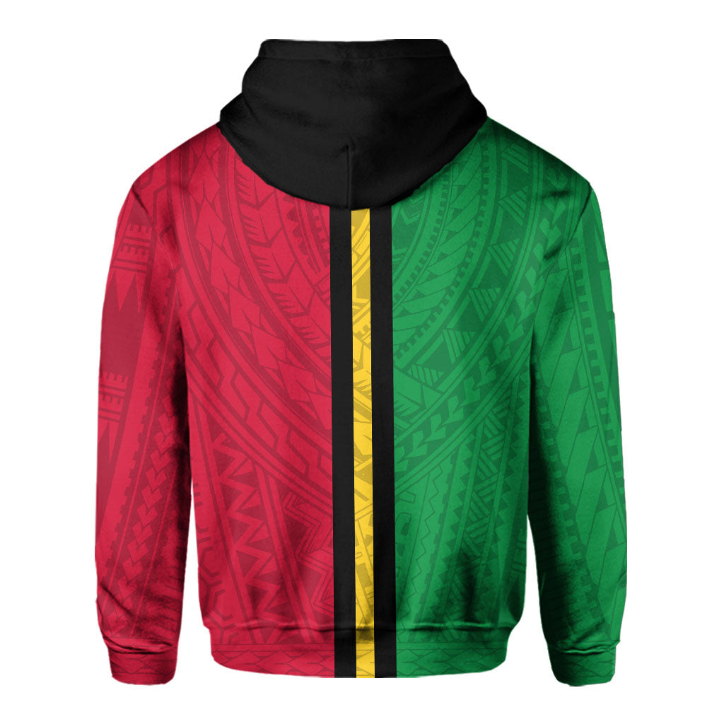 Vanuatu Hoodie Polynesian Flag Style