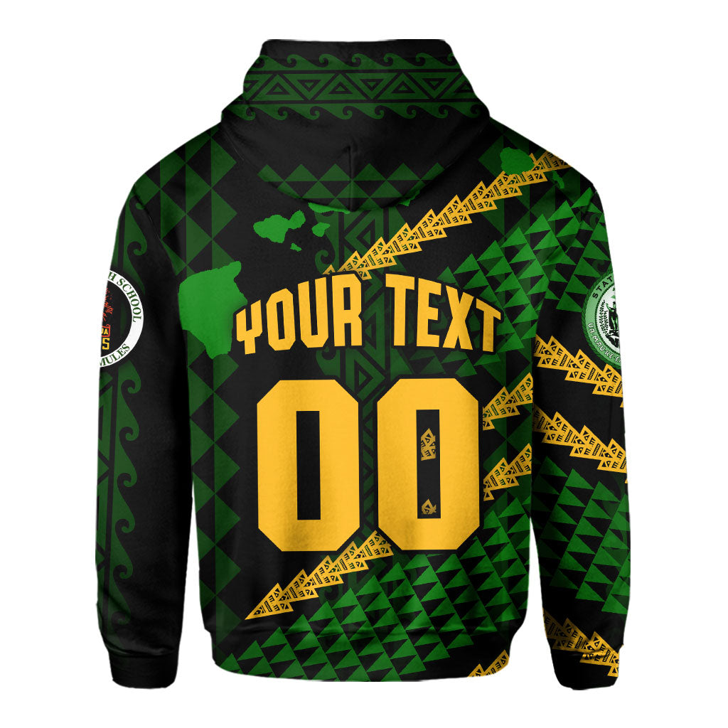 Hawaii Leilehua High School Custom Hoodie Map Style