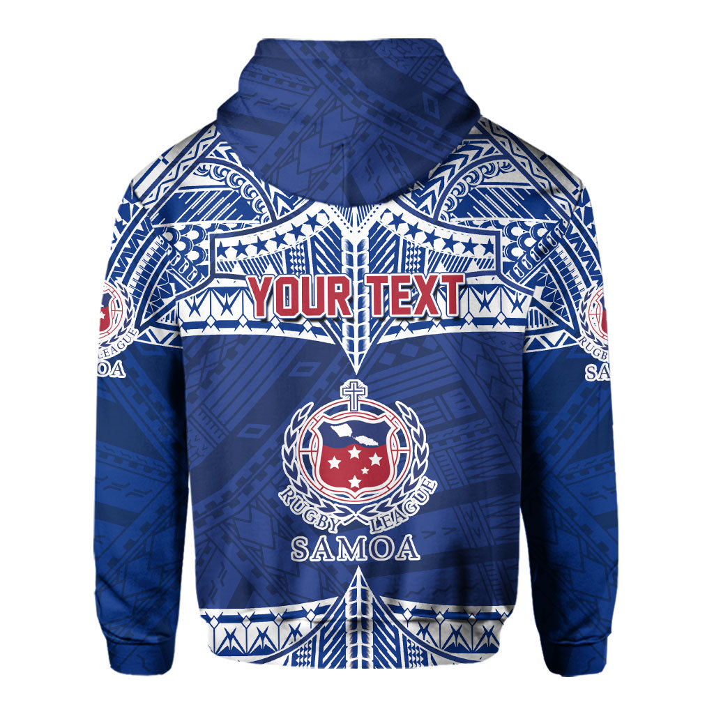 Custom Samoa TOA Rugby Hoodie Map Style