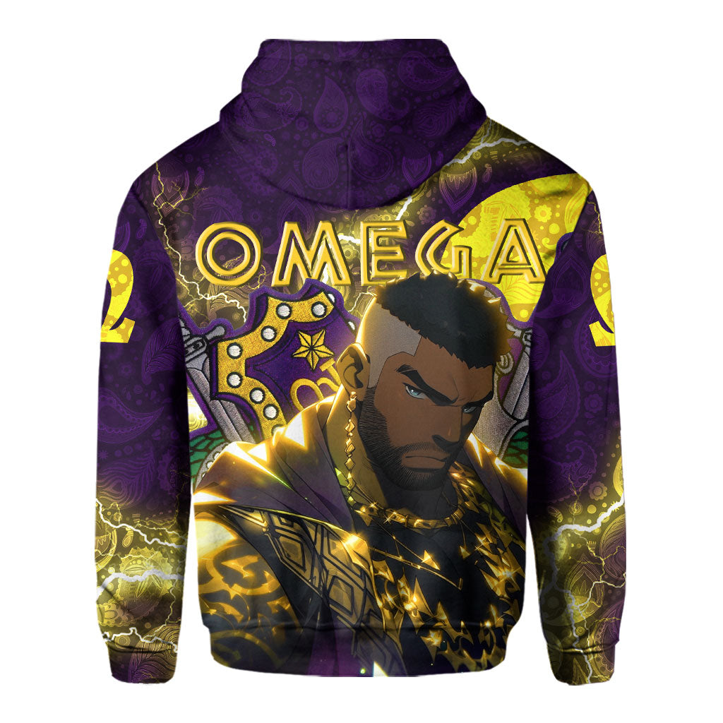 Fraternity Hoodie - Omega Psi Phi Bulldog Hoodie Thunder Style