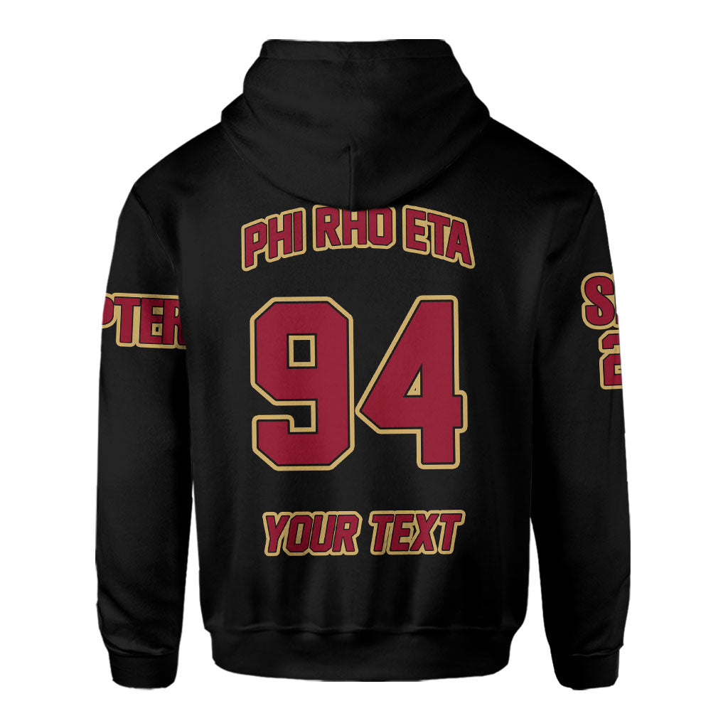 Fraternity Hoodie - Personalized Phi Rho Eta Hoodie Original Dark Style