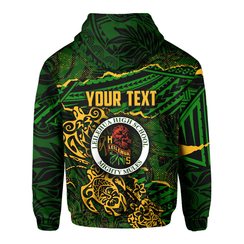 Hawaii Leilehua High School Custom Hoodie Polynesian Turtle Style