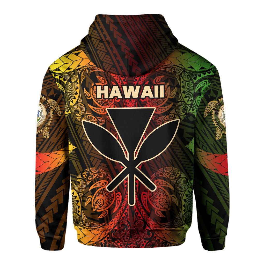 Kanaka Maoli Hawaii Hoodie Reggae Style