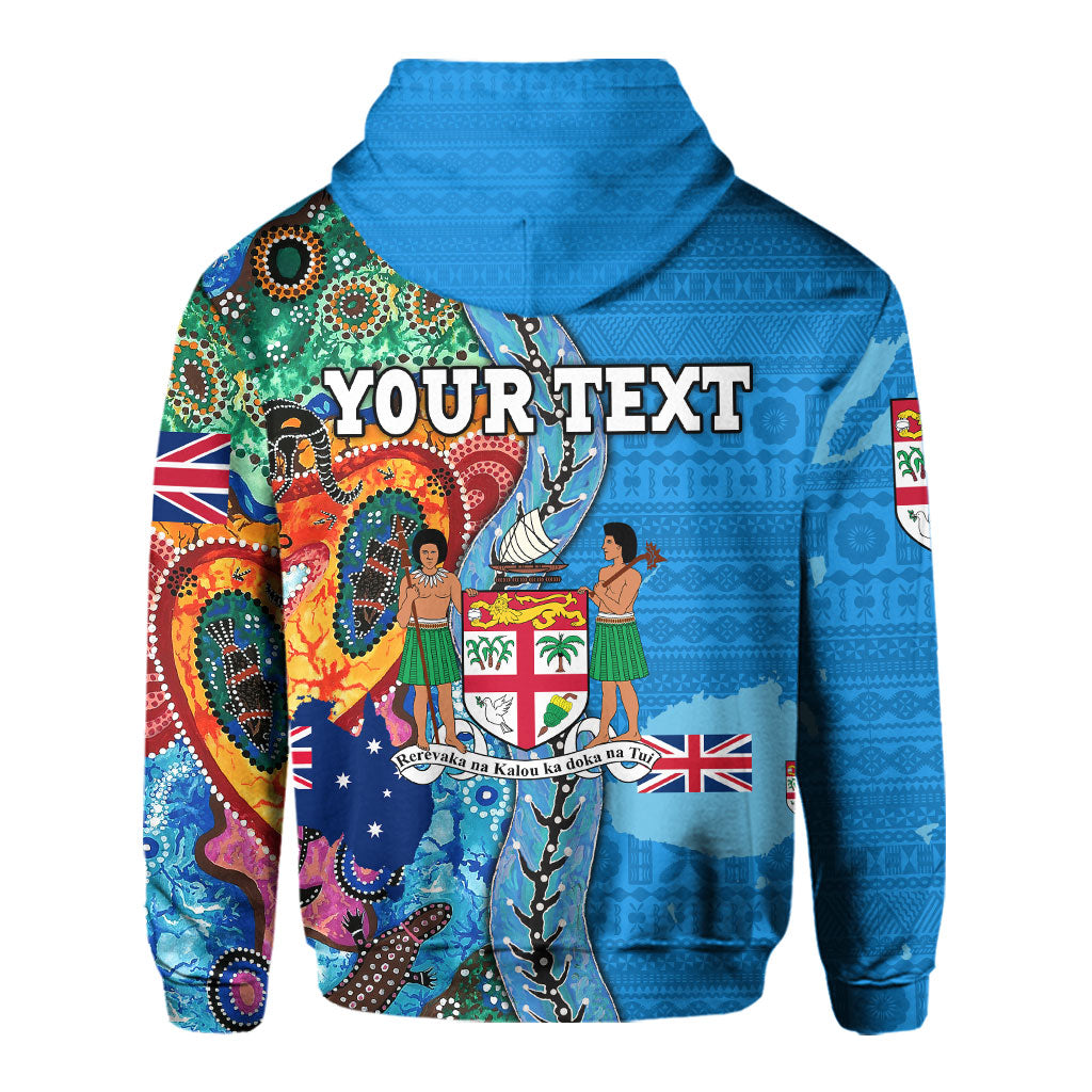 Custom Fiji Tapa & Australia Aboriginal Hoodie