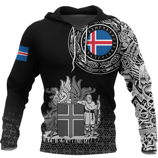 Viking Hoodie Iceland Coat Of Arms Style