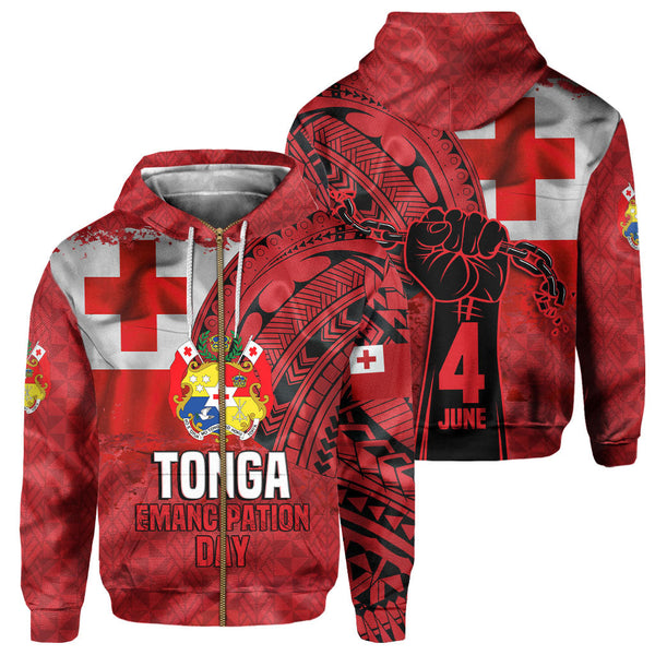 Tonga Independence Emancipation Day Zip Hoodie