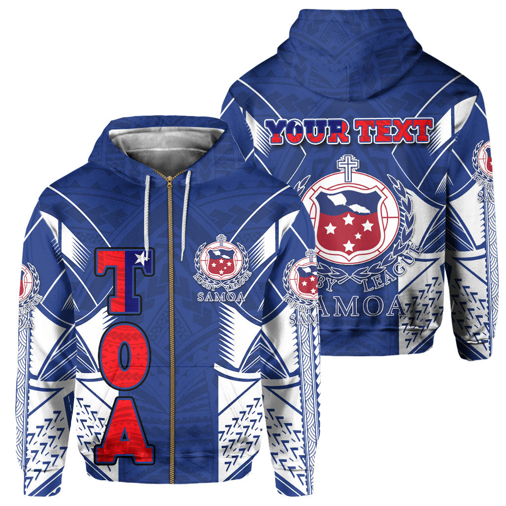 Custom TOA Samoa Rugby Zip Hoodie