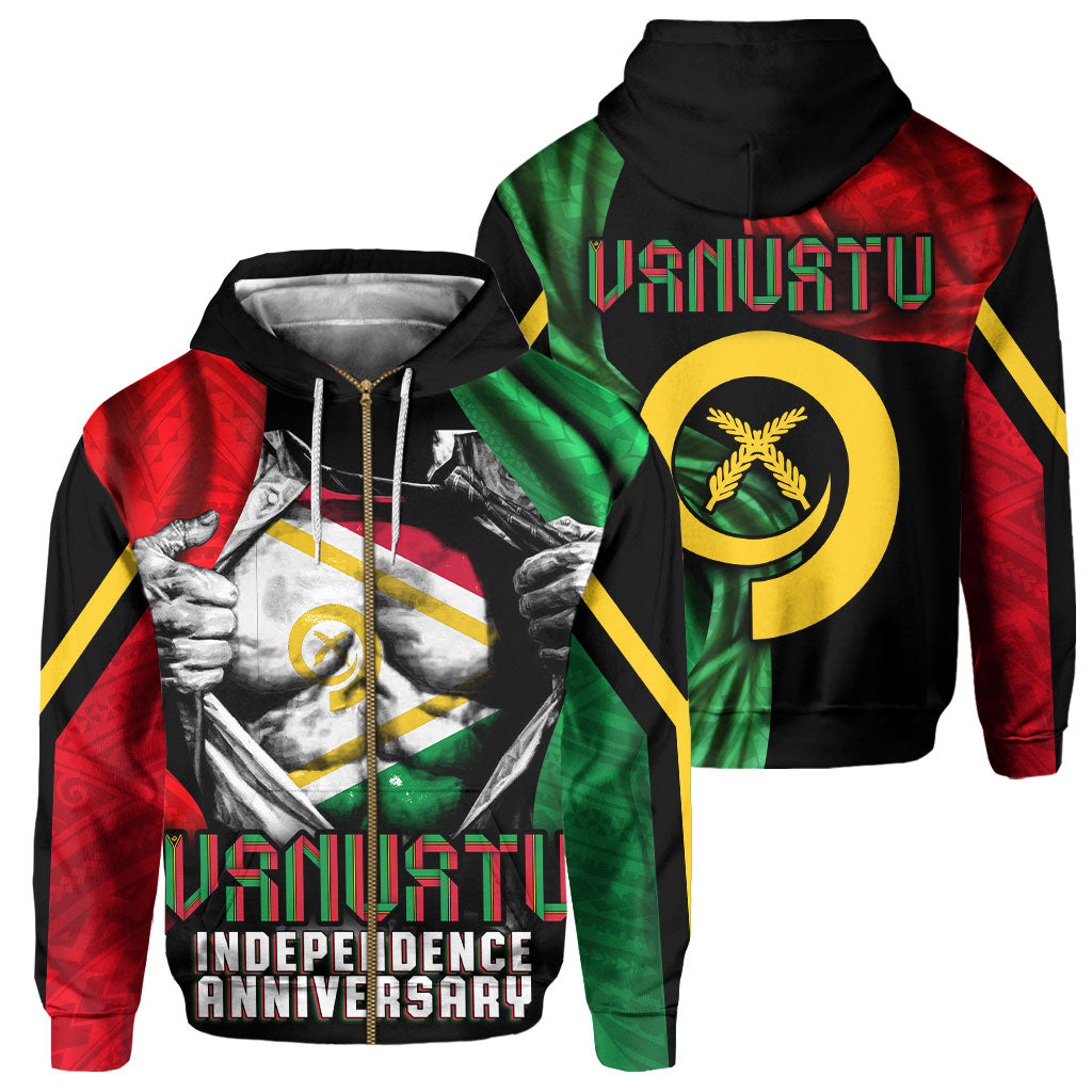 Vanuatu In Me Independence Day Zip Hoodie 43rd Anniversary Style