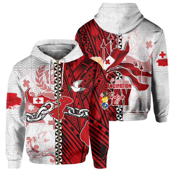 Tonga National Emancipation Day Zip Hoodie