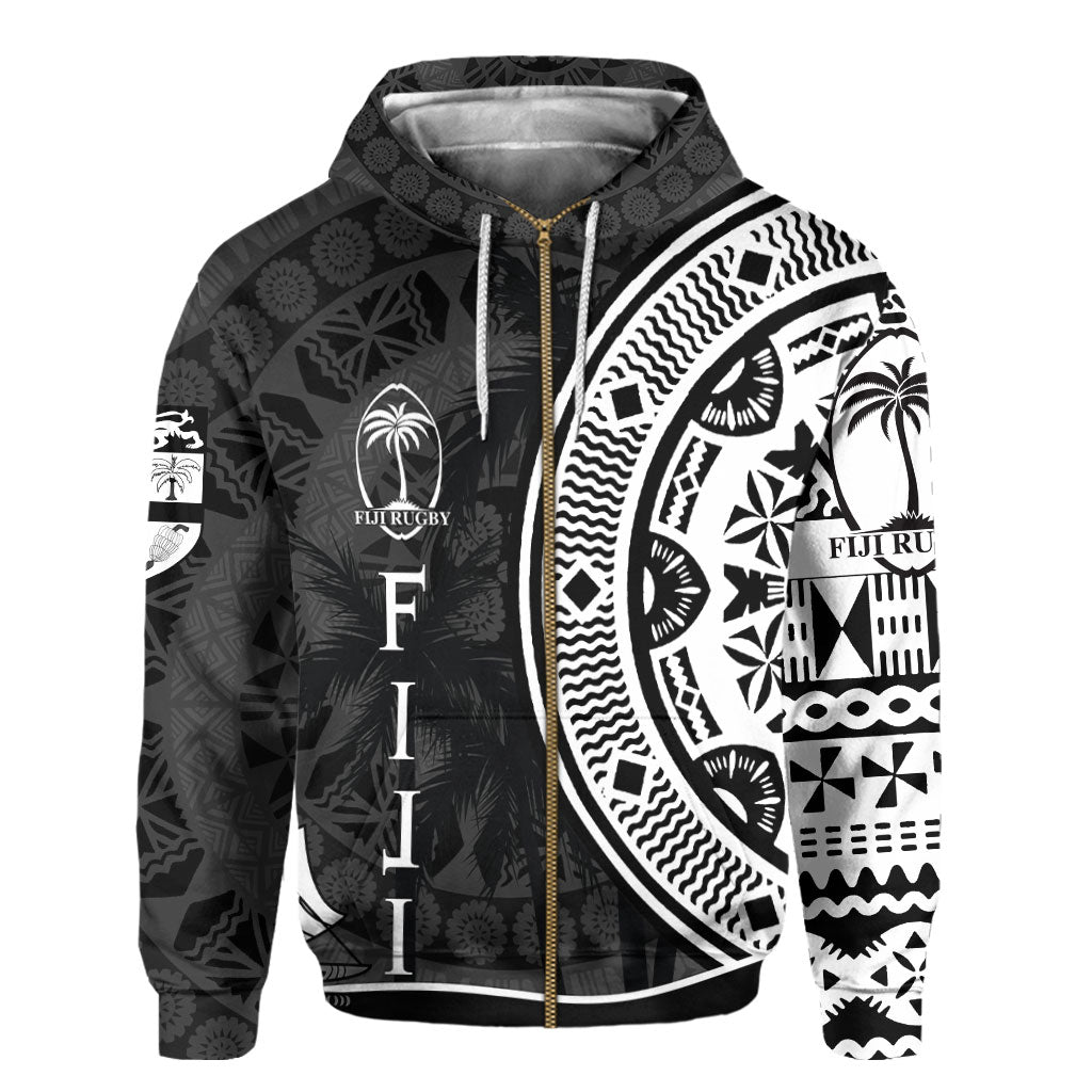 Custom Fiji Rugby Zip Hoodie