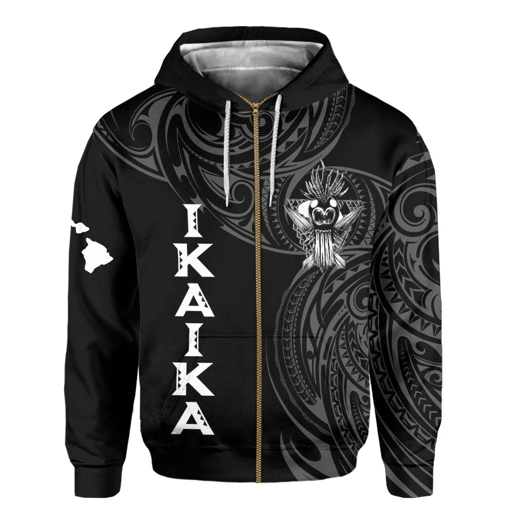 Hawaii Ikaika Warrior Zip Hoodie Polynesian Style