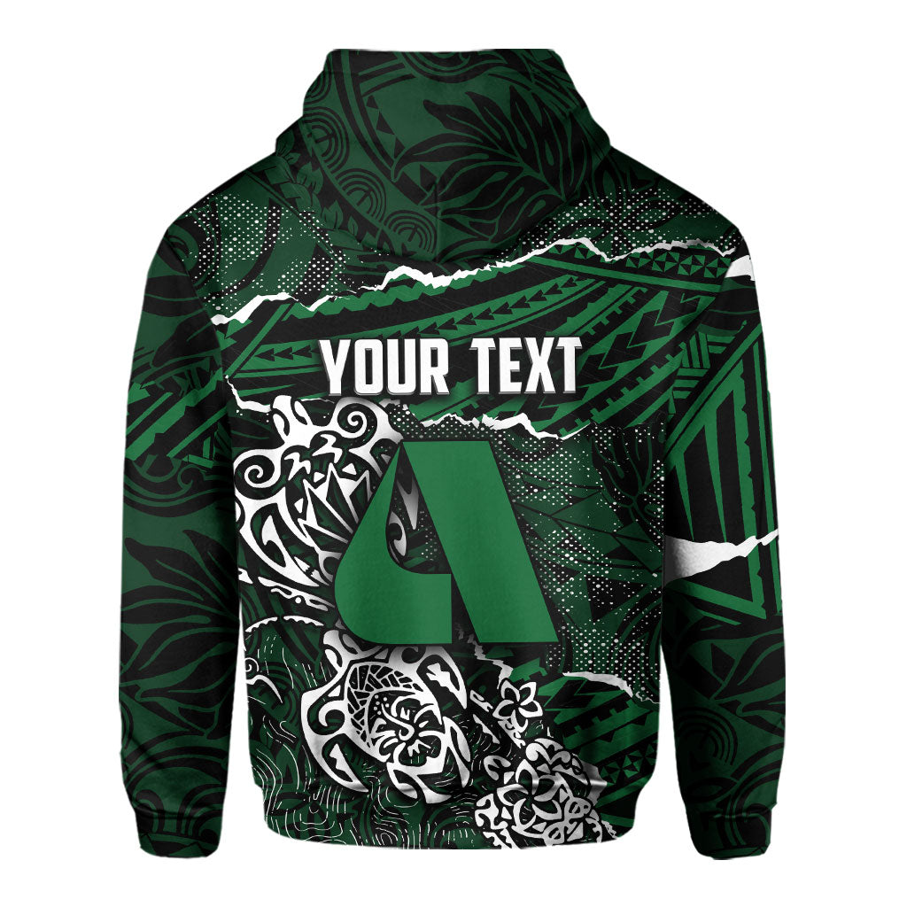 Hawaii Aiea High School Custom Zip Hoodie Polynesian Turtle Style