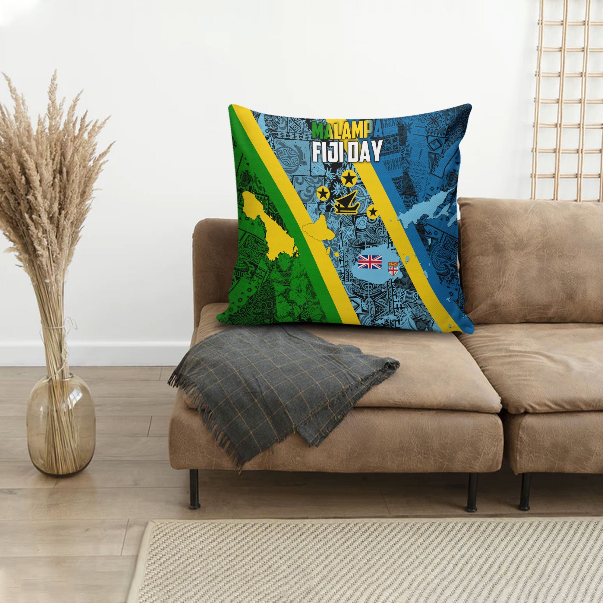 Malampa Fiji Day Pillow Cover