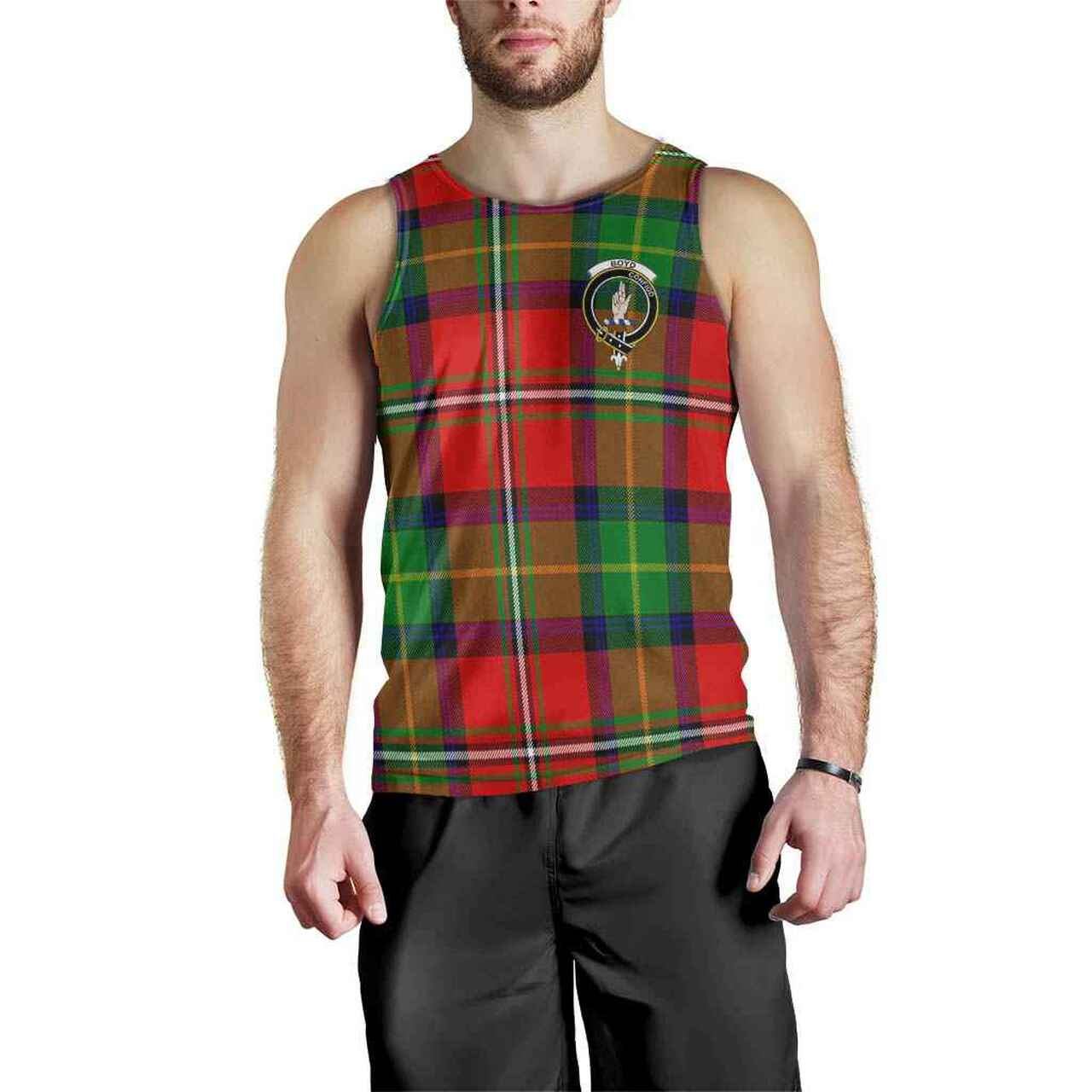 Boyd Tartan Crest Men Tank Top