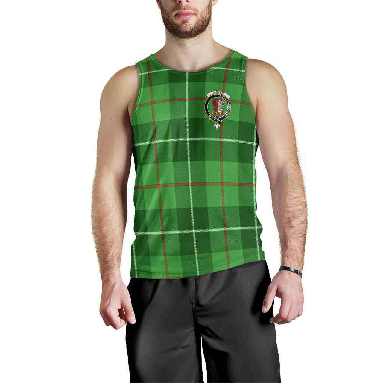 Boyle Tartan Crest Men Tank Top